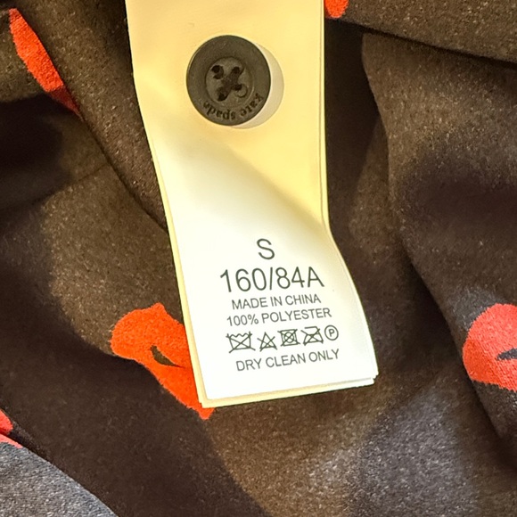 Kate Spade Kisses Tie Neck Ruffle Shift Dress Lips Print Size Small - Picture 7 of 7